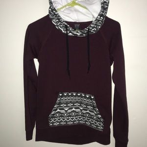 Maroon hoodie Small